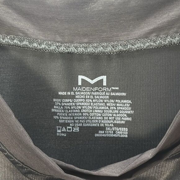 NWT New Maidenform Flexees Black Wear Your Own Bra Singlet Shapewear Size 3XL - Picture 4 of 10